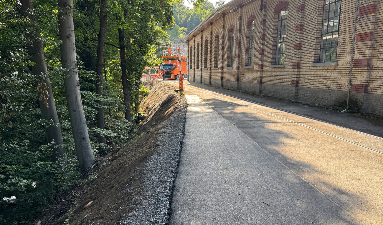 2025/12 Sanierung Bachgleis Tram-Museum
